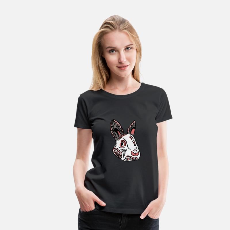 Fantasy Rabbit Face in Ethnic Strokes