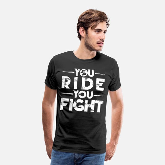 Fast And Furious You Ride You Fight Quote White