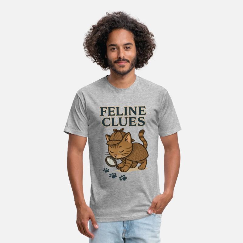 Feline Clues Detective Cat Illustration