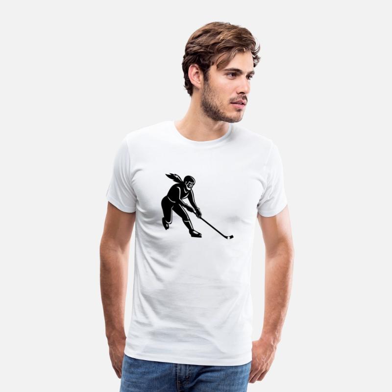 Female Bandy Player Striking Ball with Stick