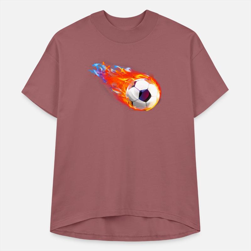 Fiery Speed Soccer Ball Design