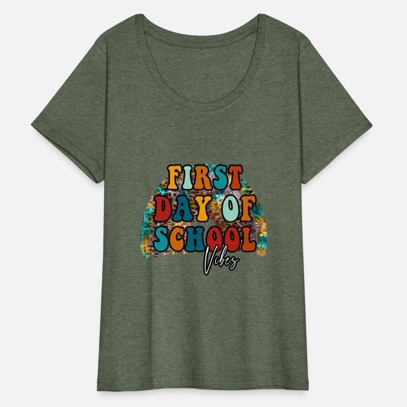 First Day Of School Vibes Rainbow Design tie dye
