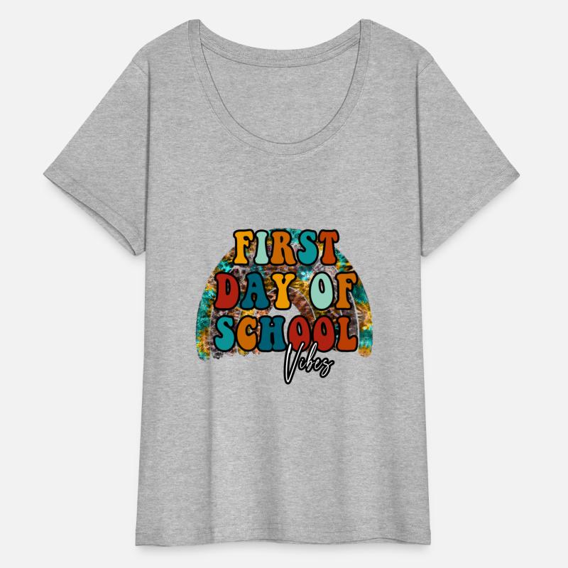 First Day Of School Vibes Rainbow Design tie dye