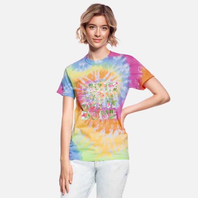 Fitness Floral Print Messy Bun Hair Coffee Run