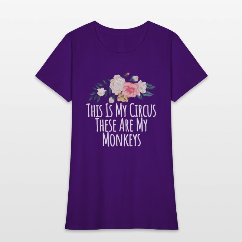 Floral Flowers This Is My Circus These Are My Monk