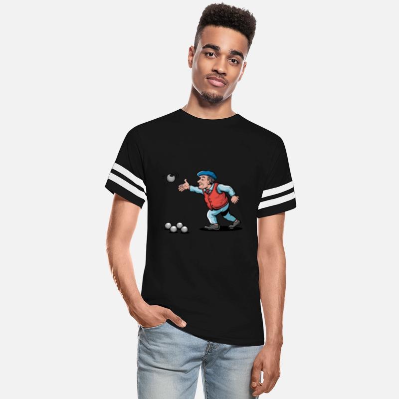 Frenchman plays petanque for a Petanque player