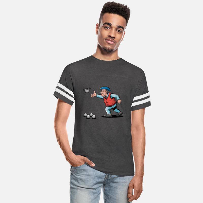 Frenchman plays petanque for a Petanque player