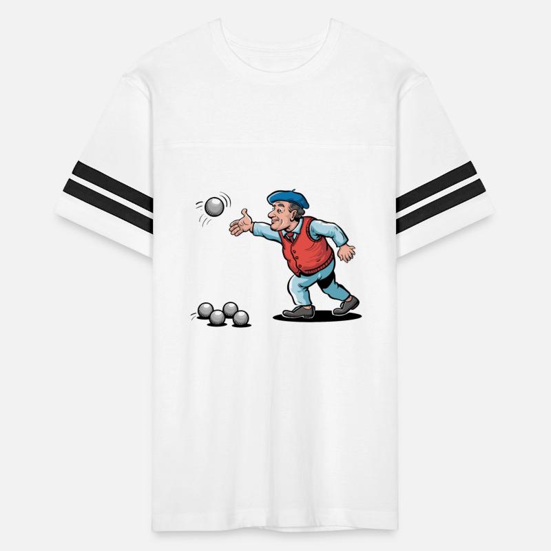 Frenchman plays petanque for a Petanque player