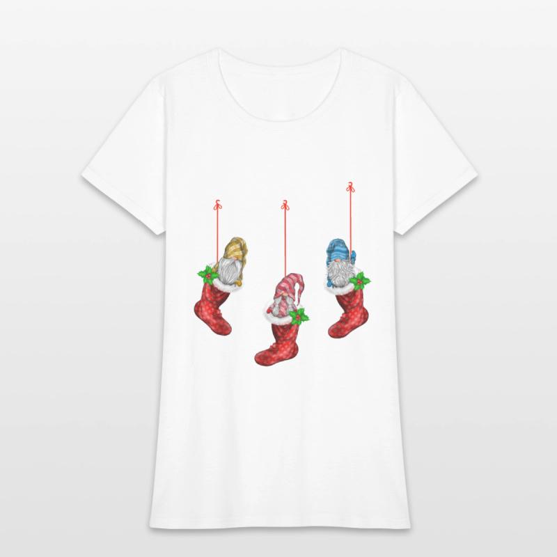 Funny Gnomes In Christmas Sock Merry Christmas