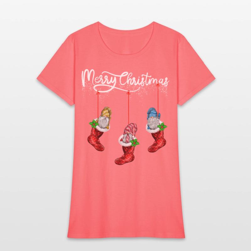 Funny Gnomes In Christmas Sock Merry Christmas