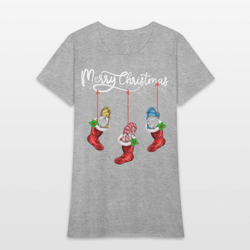Funny Gnomes In Christmas Sock Merry Christmas