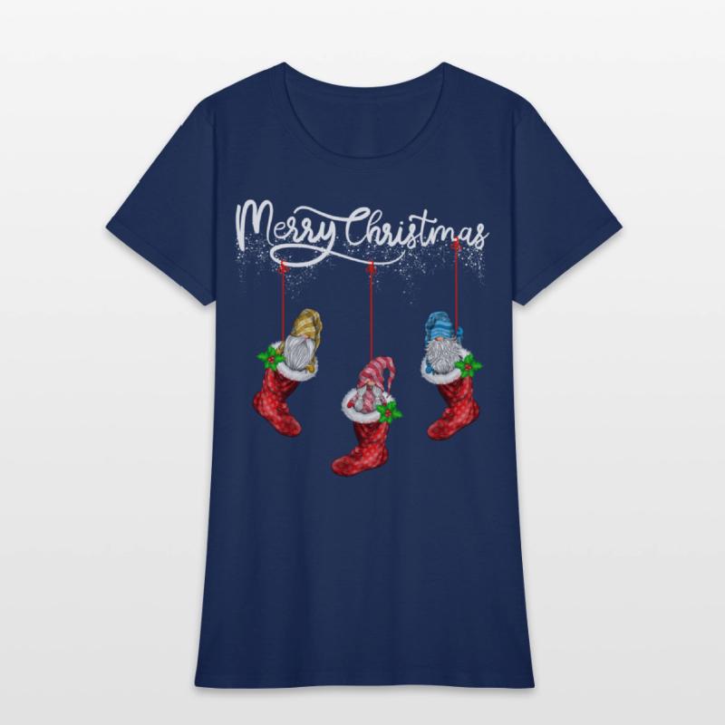 Funny Gnomes In Christmas Sock Merry Christmas