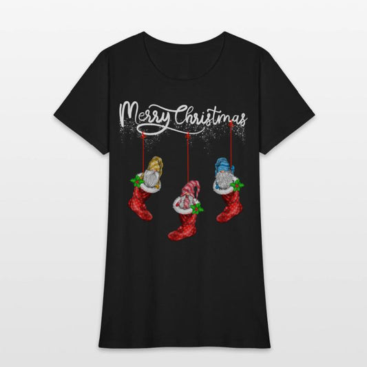 Funny Gnomes In Christmas Sock Merry Christmas