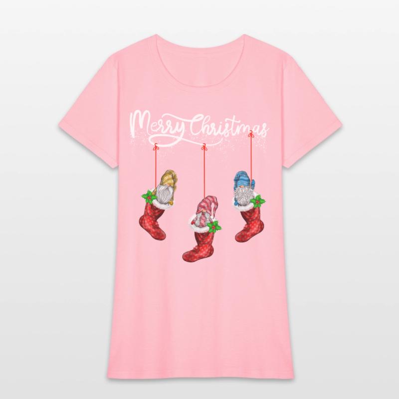 Funny Gnomes In Christmas Sock Merry Christmas