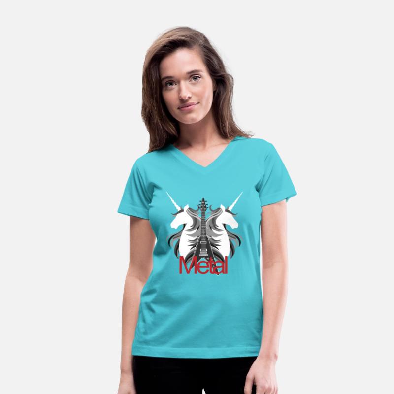 Funny heavy metal unicorn for women