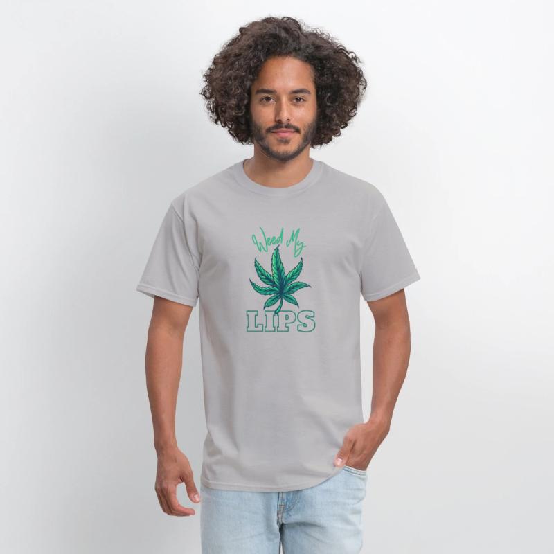 Funny Smoking Cannabis | Design Weed My Lips