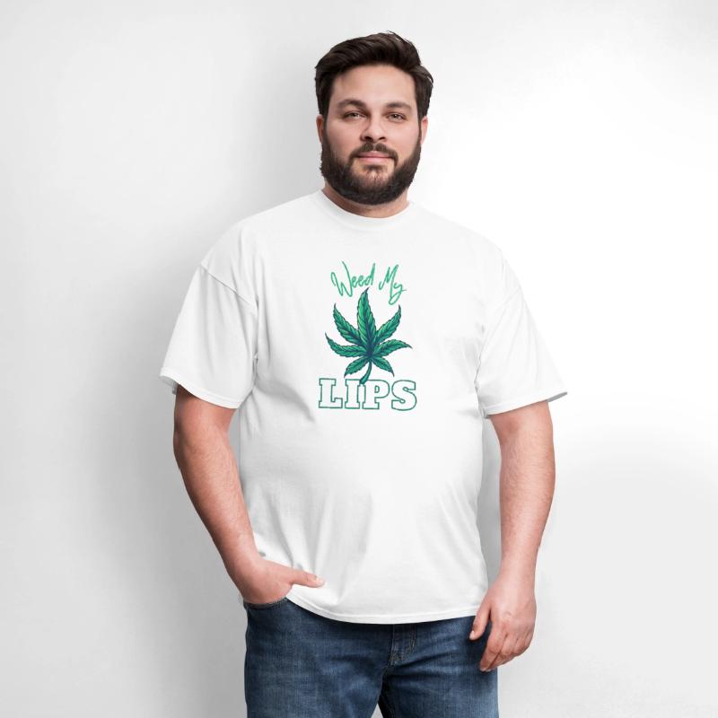 Funny Smoking Cannabis | Design Weed My Lips