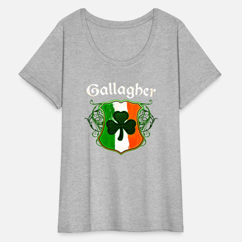 Gallagher Irish Surname Ireland Flag Shield