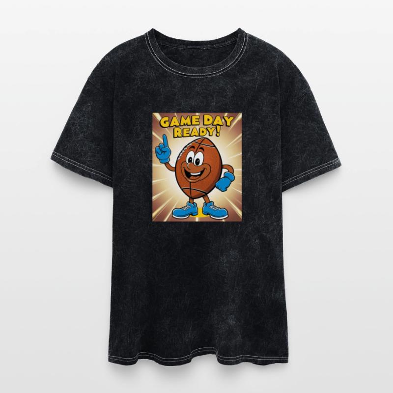 Game Day Ready – Retro Cartoon Football Character