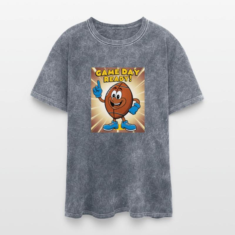 Game Day Ready – Retro Cartoon Football Character