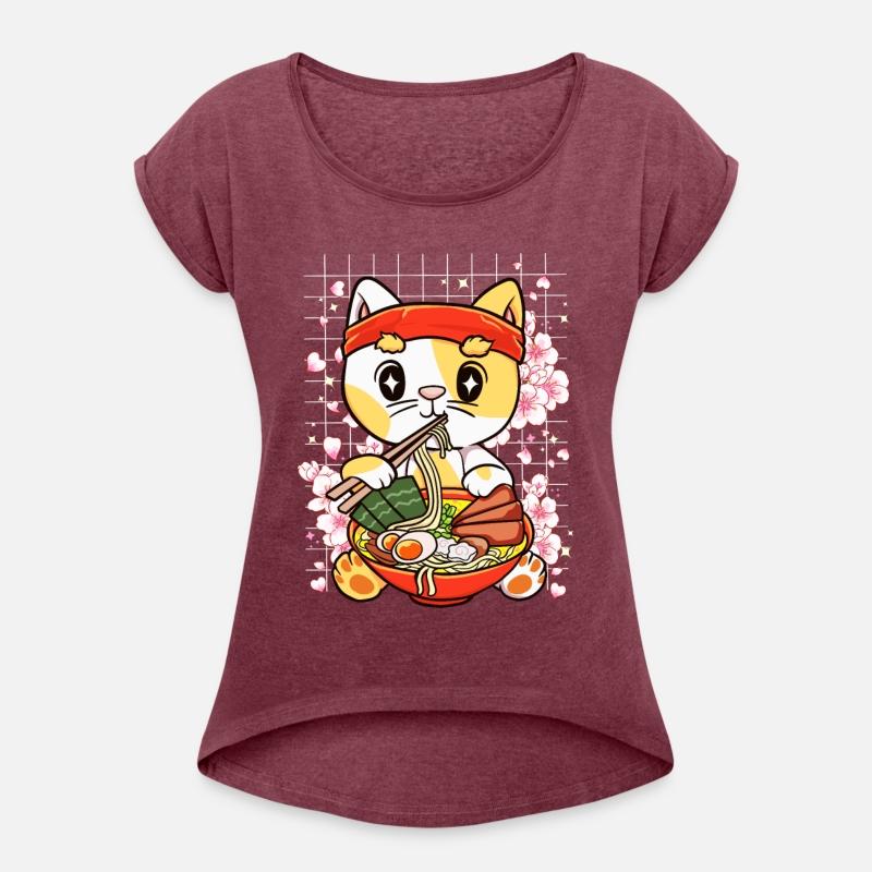 Gatito Comiendo Ramen Kawaii Anime