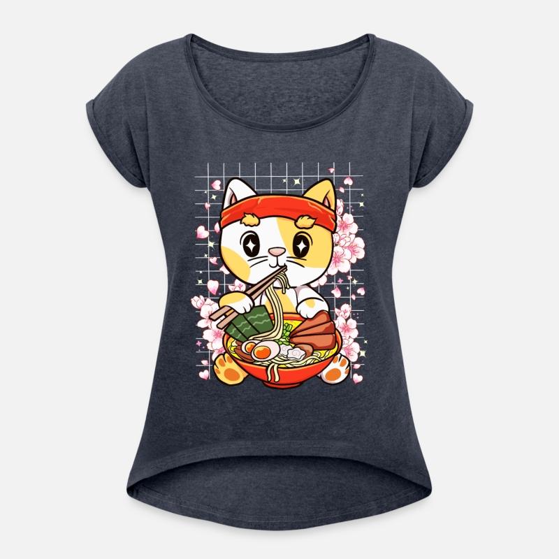 Gatito Comiendo Ramen Kawaii Anime
