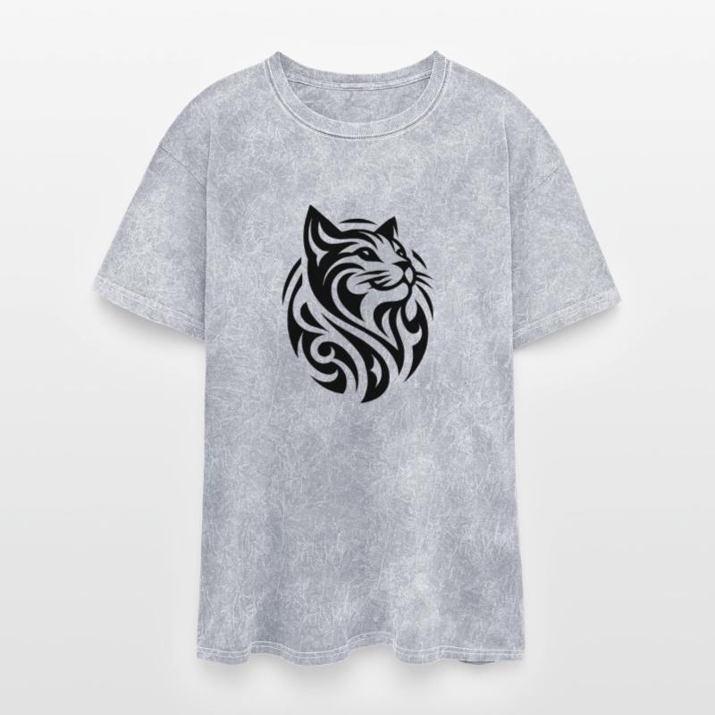 Geometric Tribal Tattoo Cats Head