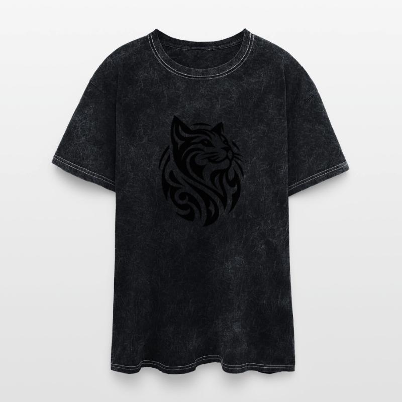 Geometric Tribal Tattoo Cats Head