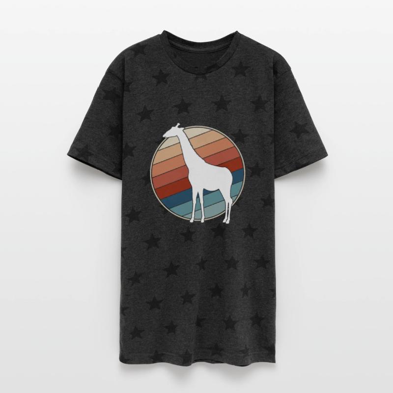 Giraffe in Retro Style