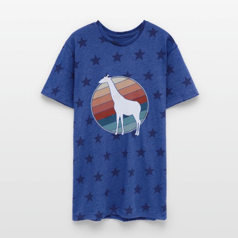 Giraffe in Retro Style