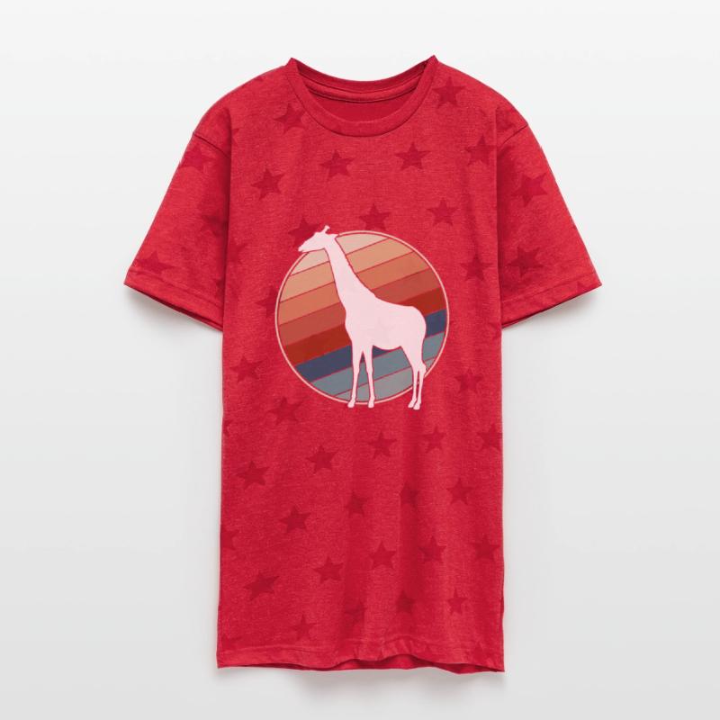 Giraffe in Retro Style