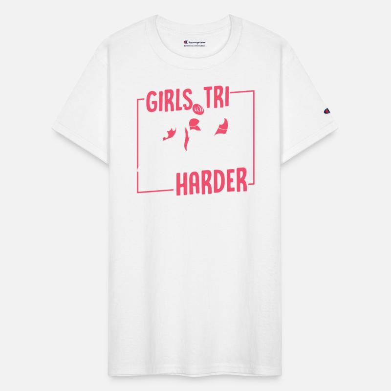Girls TRI Harder Triathlete Bike Training Profi