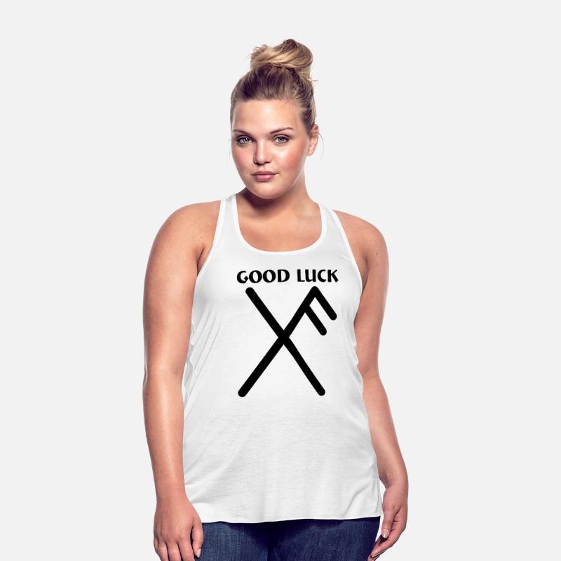 Good luck Viking rune with text 'GOOD LUCK'