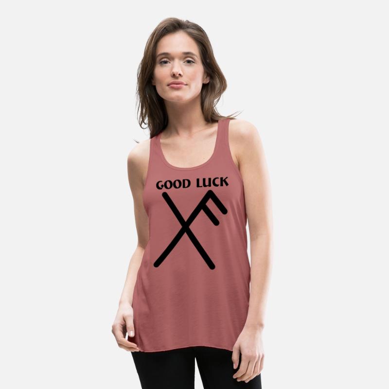 Good luck Viking rune with text 'GOOD LUCK'