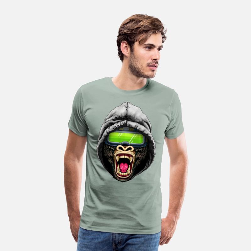Gorilla VR Gamer Animal Art Gorilla