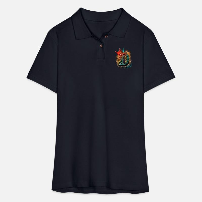 Graffiti Initial Letter "D" with 👑