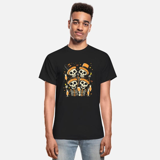 Halloween Party Skeleton Drinking Shirt