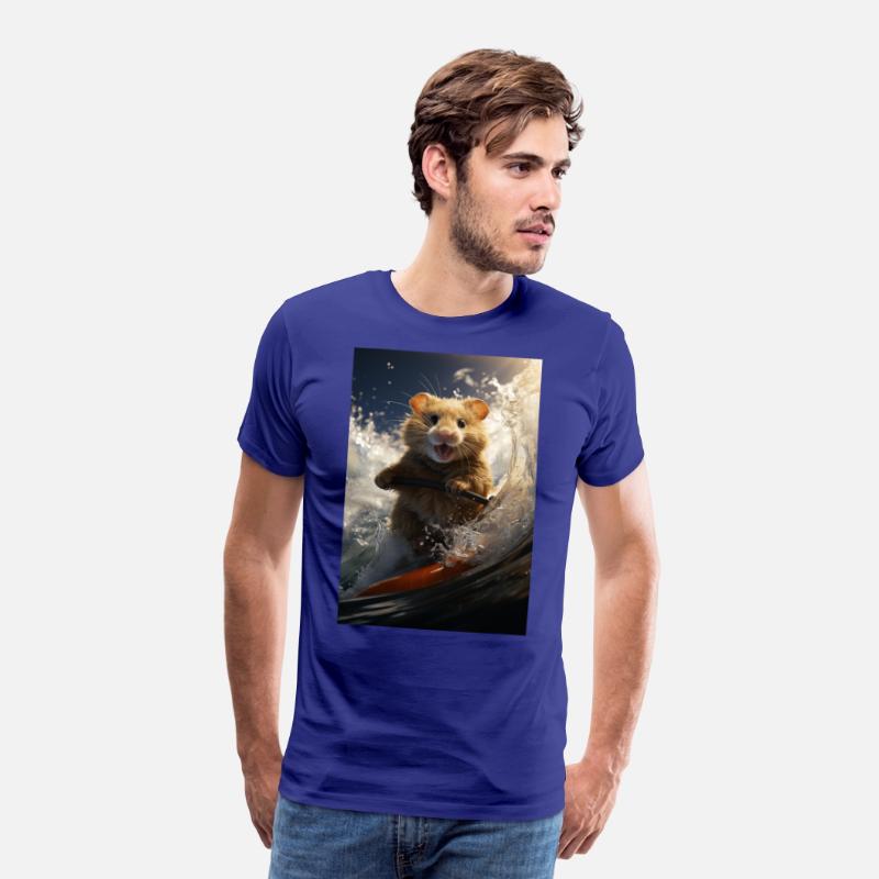 Hamster Surfing a Massive Pipe Wave.