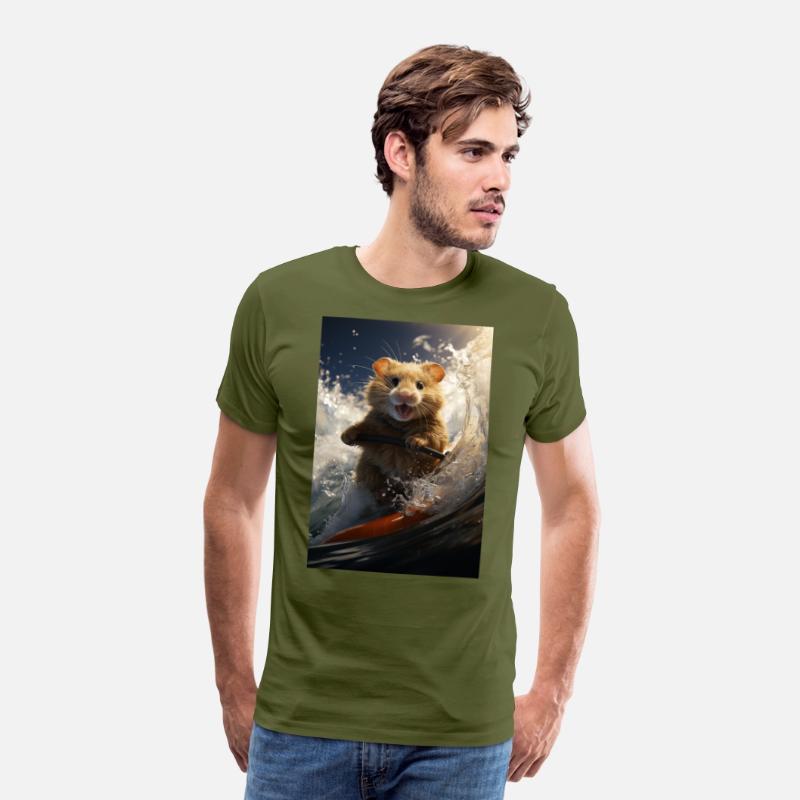 Hamster Surfing a Massive Pipe Wave.