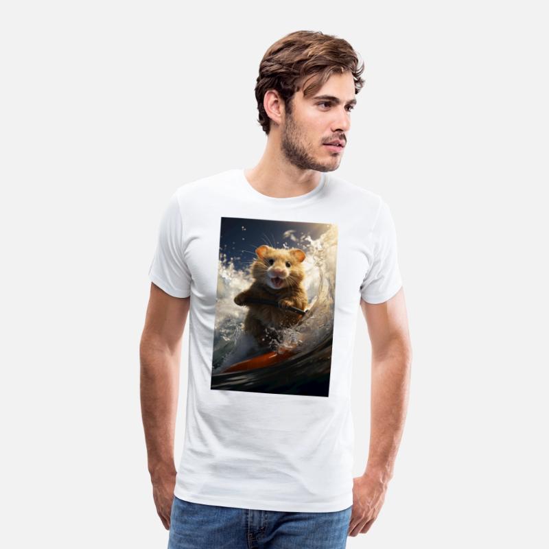 Hamster Surfing a Massive Pipe Wave.