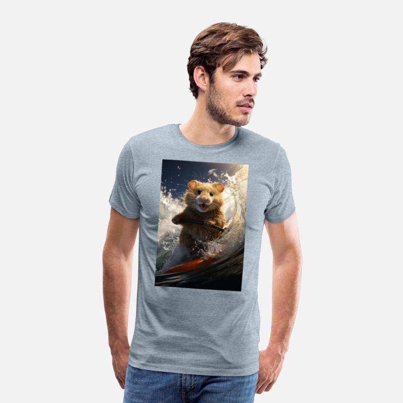 Hamster Surfing a Massive Pipe Wave.