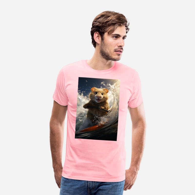 Hamster Surfing a Massive Pipe Wave.