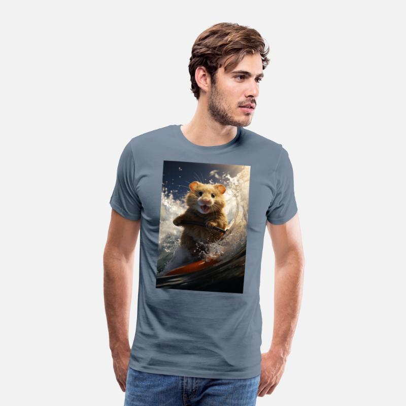 Hamster Surfing a Massive Pipe Wave.