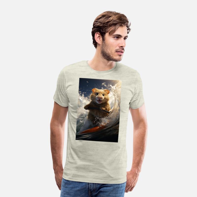 Hamster Surfing a Massive Pipe Wave.