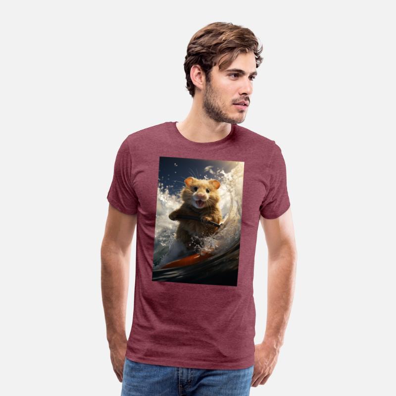 Hamster Surfing a Massive Pipe Wave.