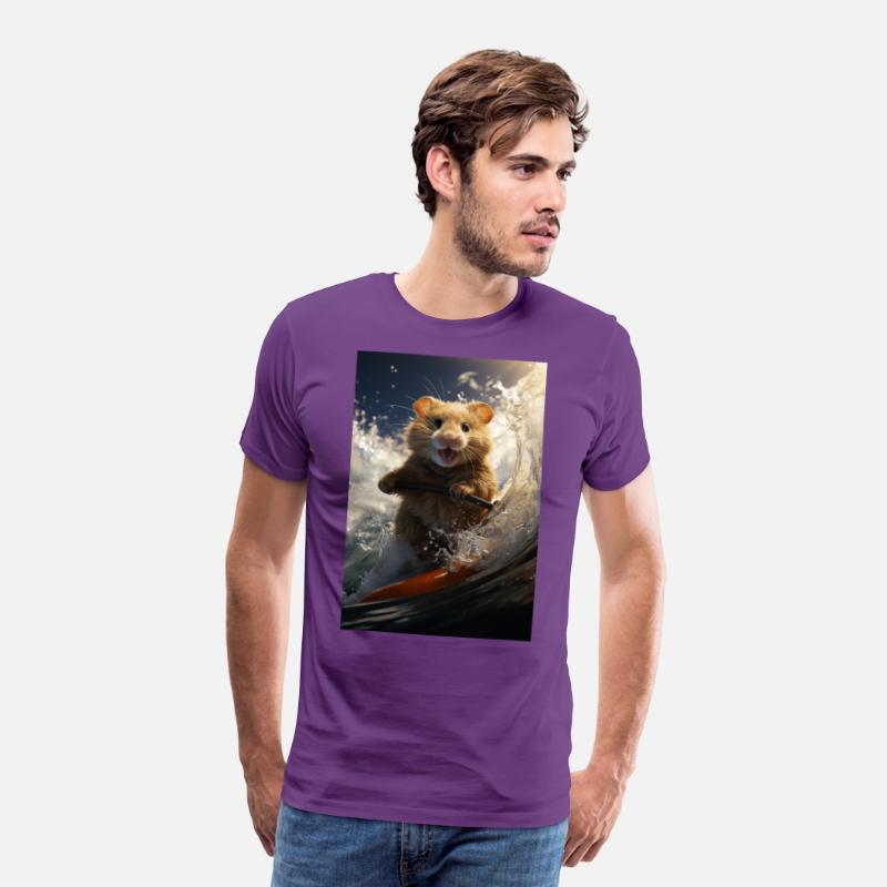 Hamster Surfing a Massive Pipe Wave.