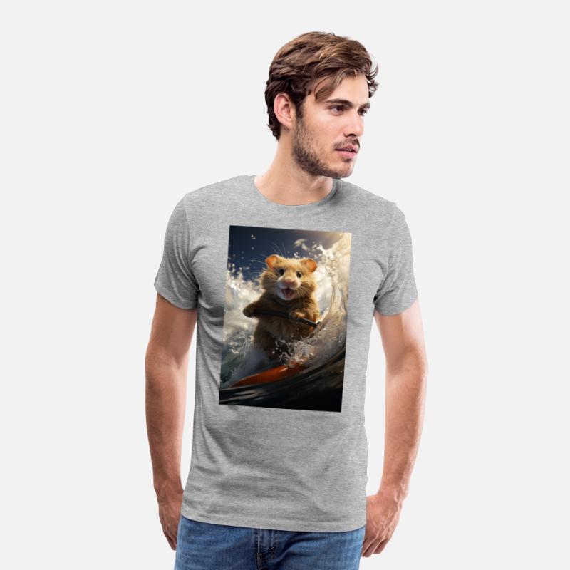 Hamster Surfing a Massive Pipe Wave.