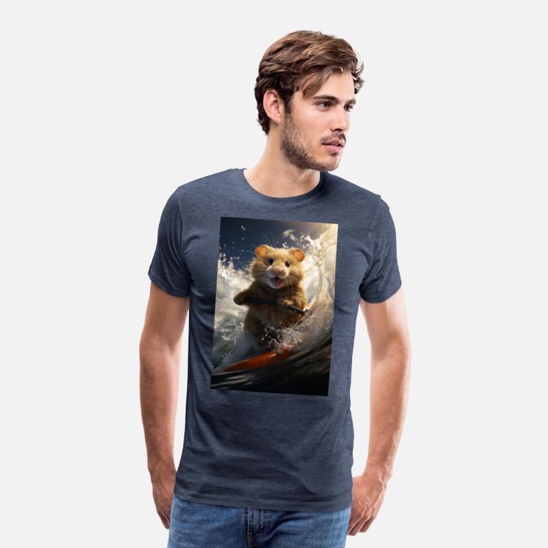 Hamster Surfing a Massive Pipe Wave.