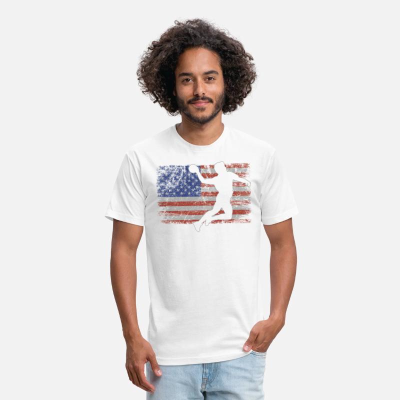 Handball Retro USA Flag Ball Sport 4th Of July