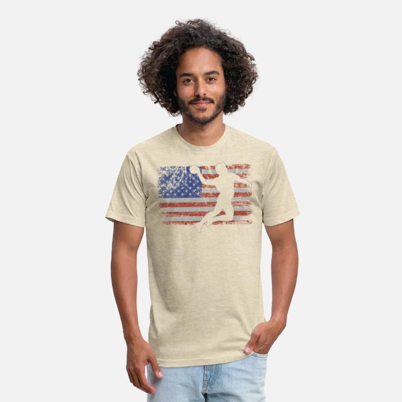 Handball Retro USA Flag Ball Sport 4th Of July